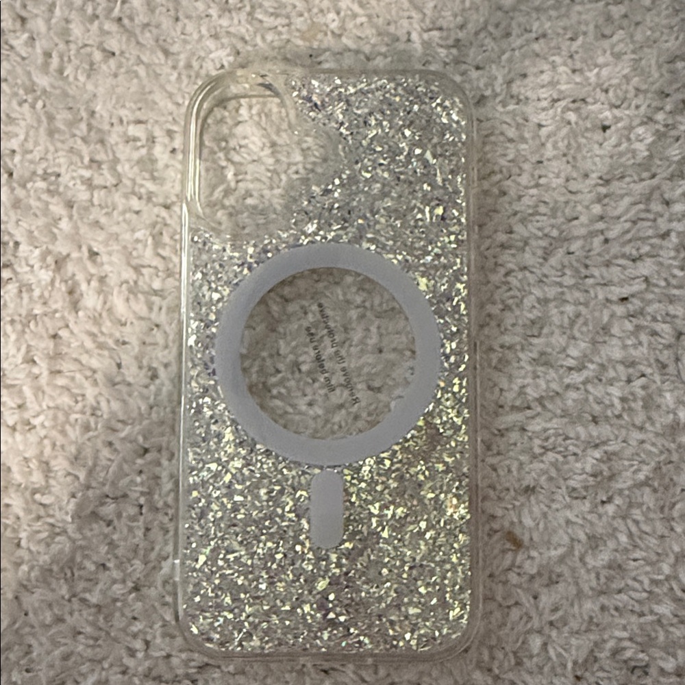 Glitter Silver iPhone 16 Case